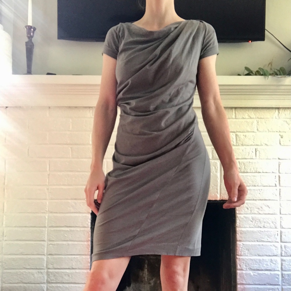 Brunello Cucinelli Side Ruche Dress